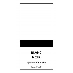 LaserMark Blanc Noir - 610 x 305 mm - Ep 1,3 mm