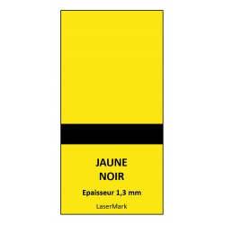 LaserMark Jaune Noir - 610 x 305 mm - Ep 1,3 mm