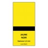 Lot de 4 Plaques LaserMark Jaune/Noir - 610 x 305 - Ep 1,3 mm - Bicouche Adhésive