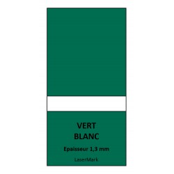 LaserMark Vert Blanc - 610 x 305 mm - Ep 1,3 mm