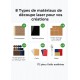 Pack de matériaux et de matière à graver M1 - xTool ( 111 matériaux et 172 pièces)