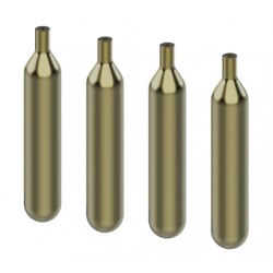 Lot de 4 bouteilles de gaz CO2 pour sécurité incendie