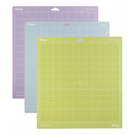 3 Tapis de découpe assortis (adhérence faible, normal et forte) - 30x30 cm - Cricut