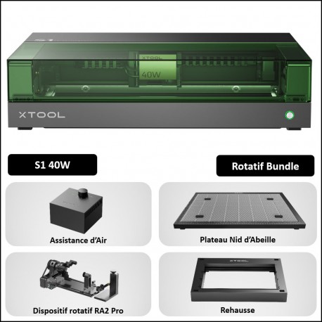 S1 - 40W - Rotatif Bundle - xTool
