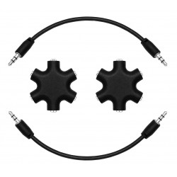 Répartiteur Audio - Jack 3.5 mm - 1 vers 5