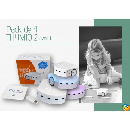 Pack de 4 robots Thymio 2 