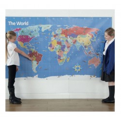 Tapis Carte du monde 210 x 120 cm