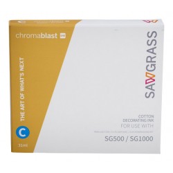 Cartouche Cyan 31 ml Chromablast pour imprimante Sawgrass SG500 et SG1000