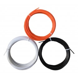 Filaments ABS II, Orange, Noir et Blanc (15 mètres)