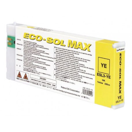 Cartouche d'encre ECO-SOL MAX - Jaune - 220 cc