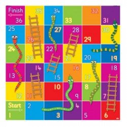 Tapis Jeu Snakes et Ladders