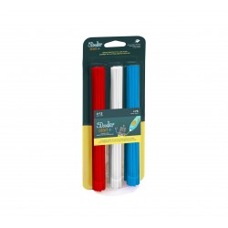 Filaments Bleu, Blanc, Rouge - Start+ 3Doodler