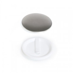 100 Badges Ronds avec clips- ⌀ 50mm - Secabo