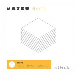 Pack de 30 feuilles blanches - Ep 0,5 mm - Form