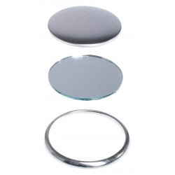 100 Badges Miroirs Ronds ⌀ 50mm