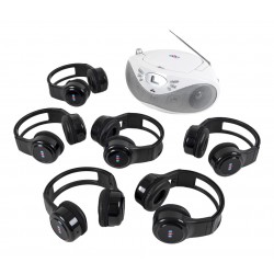 Lecteur CD Easi Listener avec 6 casques Easi-Headphones