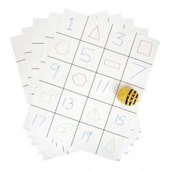 Tapis quadrillé vierges 4x 5 (lot de 30)  pour robot Bee-Bot / Blue-Bot