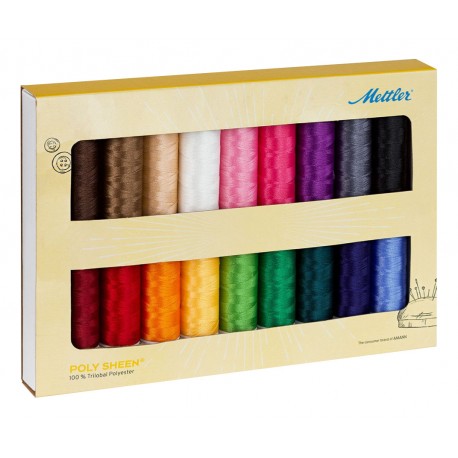 Coffret 18 Bobines - PolySheen - Mettler